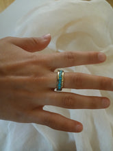 Load image into Gallery viewer, Gold Plated Turquoise Inlay Ring