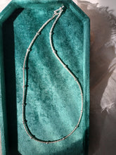 Load image into Gallery viewer, Silver Beaded Necklace Minimalist Charm