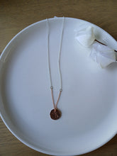 Load image into Gallery viewer, Necklace Sterling Silver & Rose Gold Filled Chain and Gold-rose plated