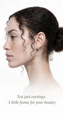 Load image into Gallery viewer, Square Sterling Hoops