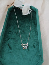 Load image into Gallery viewer, Silver Butterfly Pendant Necklace

