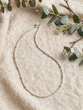Load image into Gallery viewer, Silver Beaded Necklace Minimalist Charm
