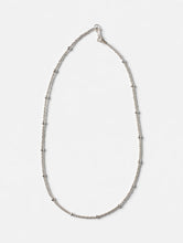 Load image into Gallery viewer, Silver Beaded Necklace Minimalist Charm
