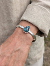 Load image into Gallery viewer, Turquoise Cuff Bracelet 925 Sterling Silver
