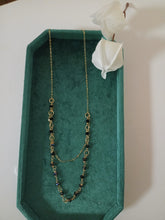 Load image into Gallery viewer, Necklace Bonita Black Crystal Gold-filled
